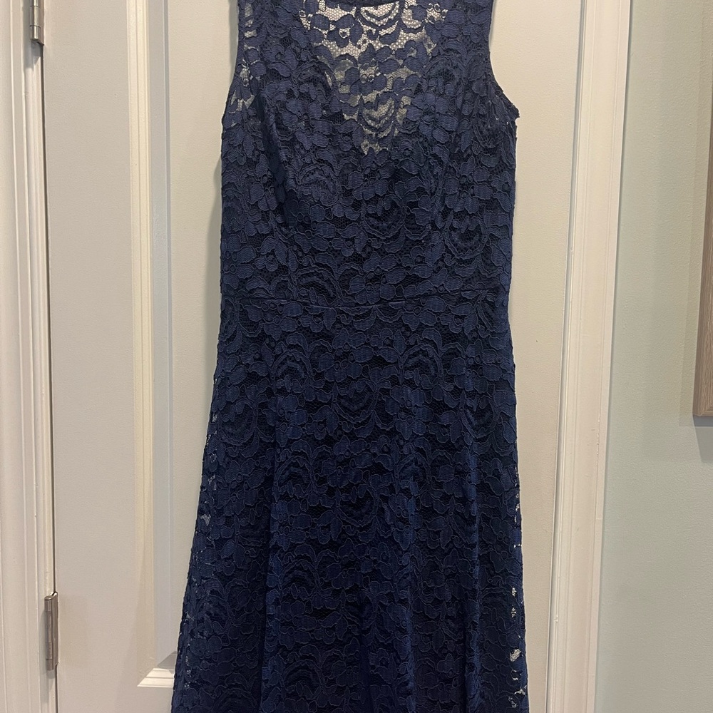 Navy Lace Bridesmaid Dress
